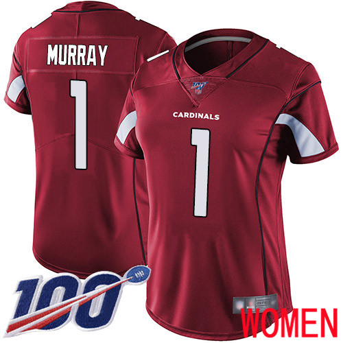 Arizona Cardinals Limited Red Women Kyler Murray Home Jersey NFL Football 1 100th Season Vapor Untouchable